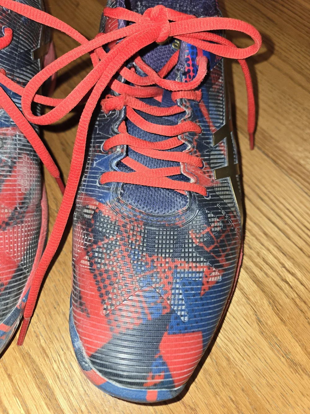 ASICS Gel-Solution Speed 3 Tennis Shoes Blue Red Graphic Men’s Size 11.5
